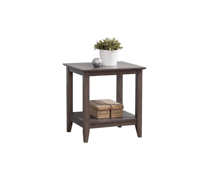 Quadra End Table - Grey